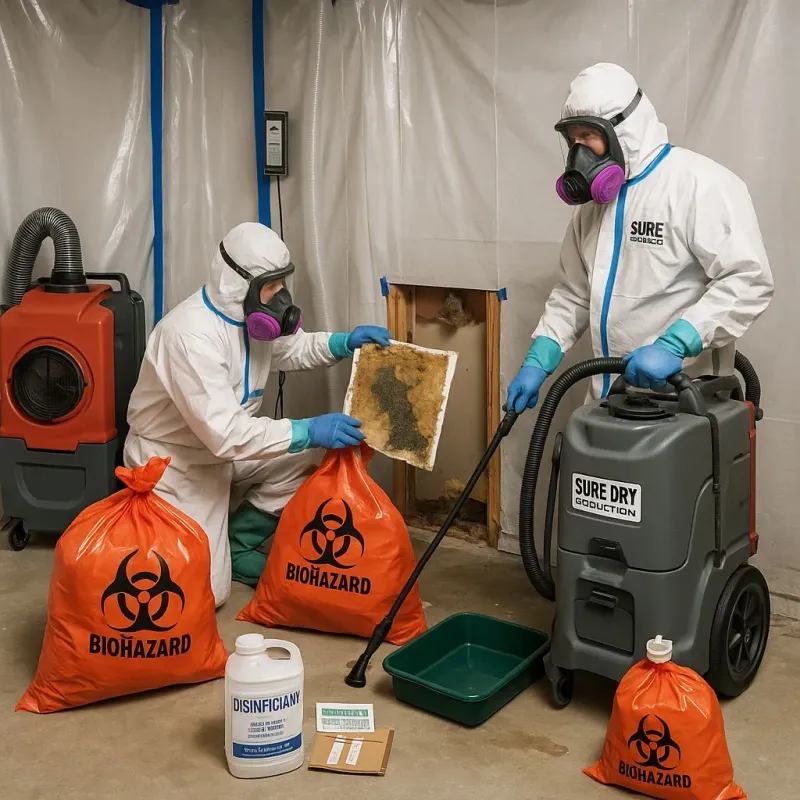 Contaminated Water Handling Protocols process in Caledonia, MS